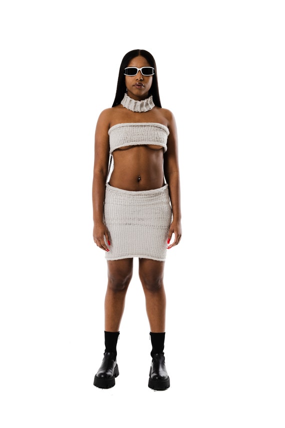 Knit Midi Skirt Set - Etsy