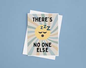 Tarjeta de amor romántica / Tarjeta "No hay nadie más" / Tarjeta de aniversario para pareja / Tarjeta tierna para pareja / Tarjeta para novio/novia