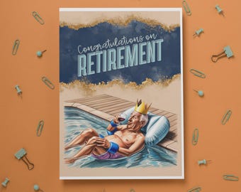 Tarjeta de jubilación divertida / Adiós tensión, hola pensión / Regalo de jubilación sarcástico / Tarjeta de jubilación divertida para compañeros de trabajo / Humor de oficina