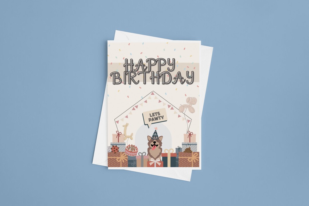 Funny Dog Birthday Card | From the Dog Card | Dog Poop Humor Card | Pet ...