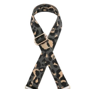 Shoulder Bag Strap Crossbody Bag Strap Dark Grey Camouflage Bag strap Animal Print Bag Strap