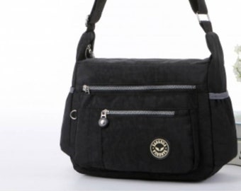 Umhängetasche für Frauen, wasserabweisende Schultertasche leichte Handtasche / Multi-Tasche / langer verstellbarer Riemen