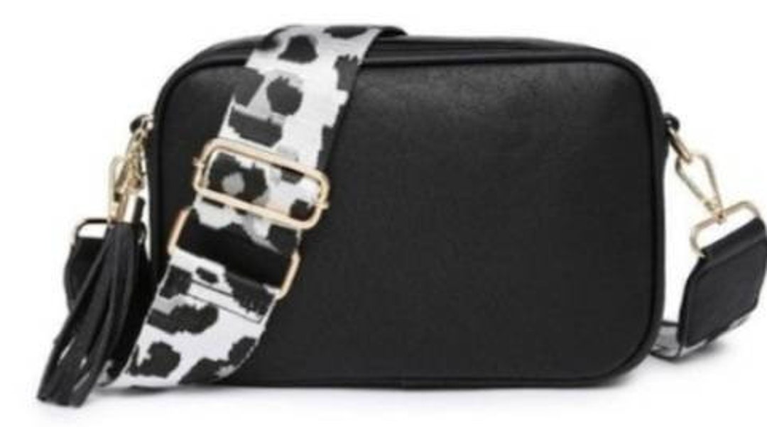 Black Crossbody Bag/camera Bag With Choice of Wide Changeable Etsy UK