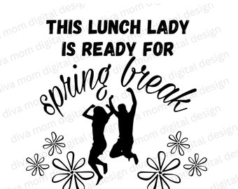 Señora del almuerzo SVG, diseño de camisa de vacaciones de primavera, nutrición infantil SVG DXF, png del comedor, personal de la cafetería svg, diseño de la camisa de la cafetería