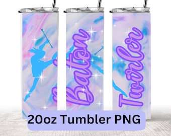 Baton twirling PNG design for 20 ounce tumbler | twirler png for tumbler | Majorette sublimation for tumbler | 20 oz tumbler wrap