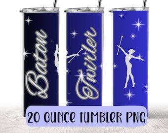 Baton twirler PNG for 20 oz tumbler | baton twirling tumbler design | majorette 20 ounce tumbler | baton teacher gift idea