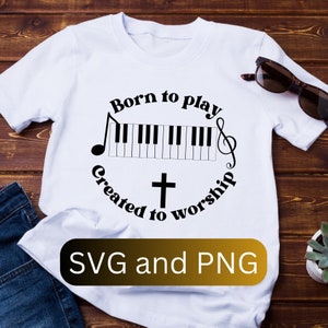 Aanbidding team piano SVG digitale download aanbidding team cadeau piano SVG kerk SVG lof team PNG kerkpianist SVG cadeau voor kerkpianist
