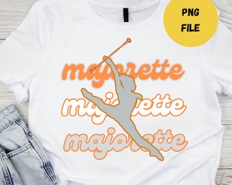 Marorette png, baton twirler png, marching band, png file, orange twirler, orange majorette