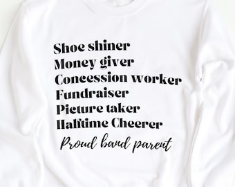 Band mom svg | band parent png | band dad svg | marching band svg | band competition | collegiate band