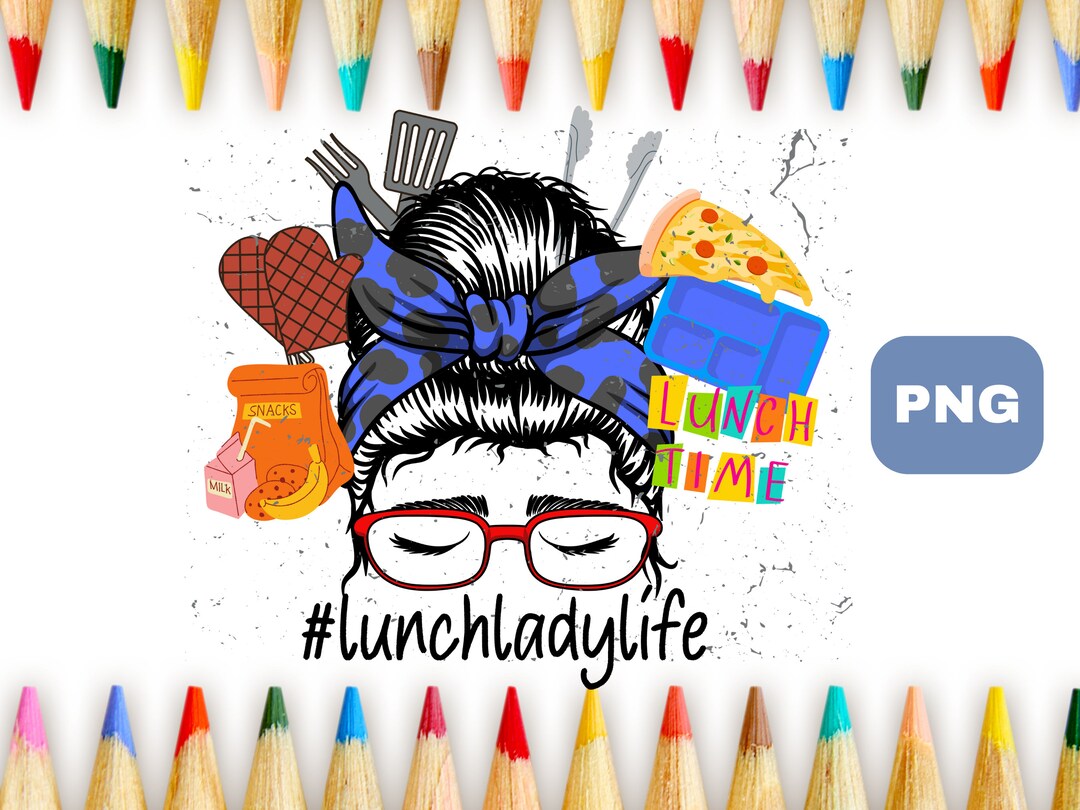 Lunch Lady PNG | Cafeteria Worker Png | Back to School | School ...