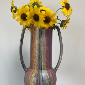 flower vase | pour painted vase | fresh cut flowers | dried flowers | bouquet