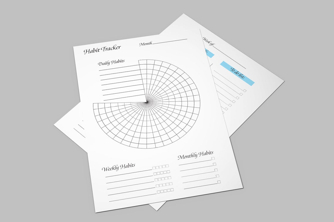 Printable Habit Tracker 5.5" X 8.5" - Etsy