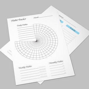 Printable Habit Tracker 5.5" X 8.5" - Etsy