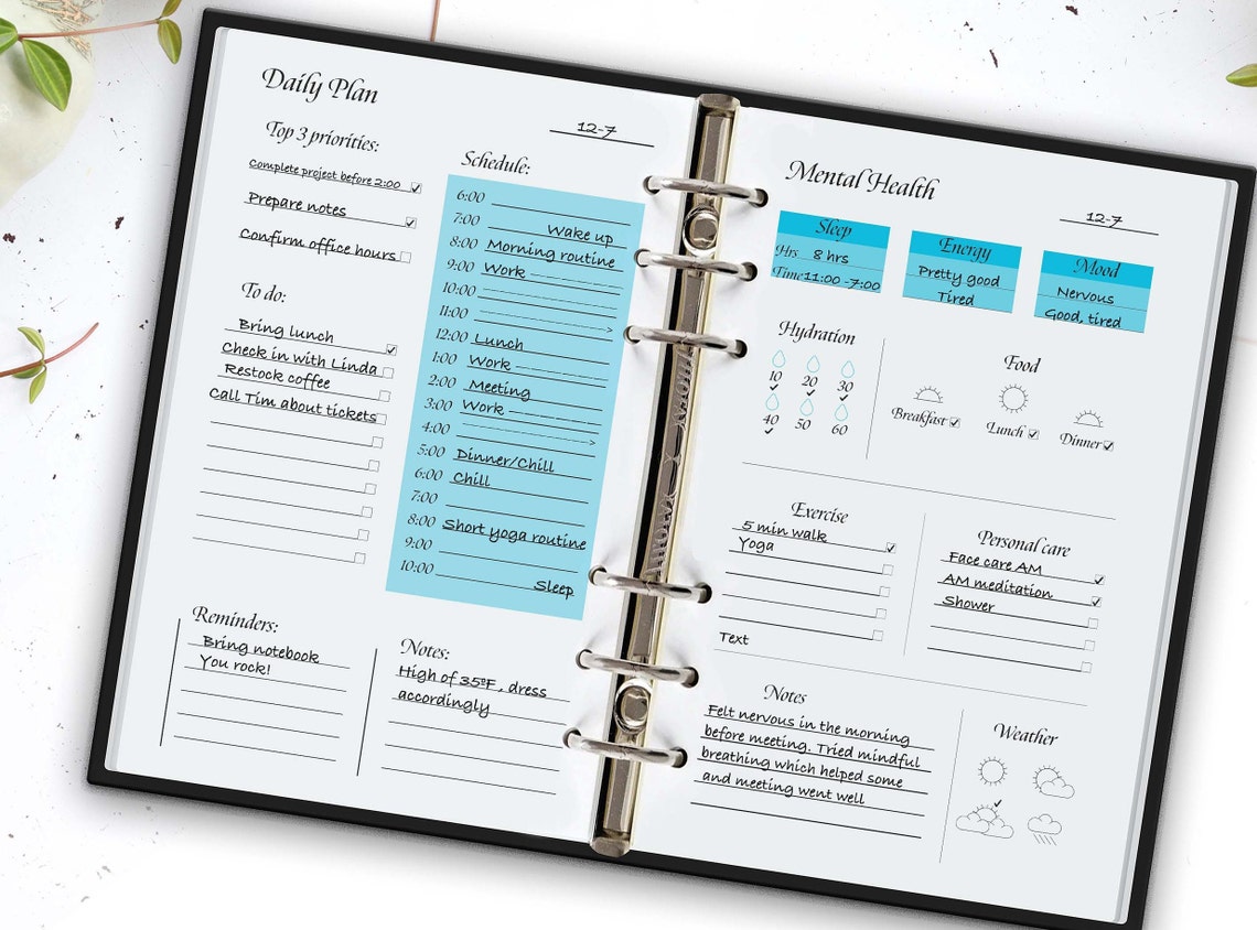 Printable Habit Tracker 5.5" X 8.5" - Etsy
