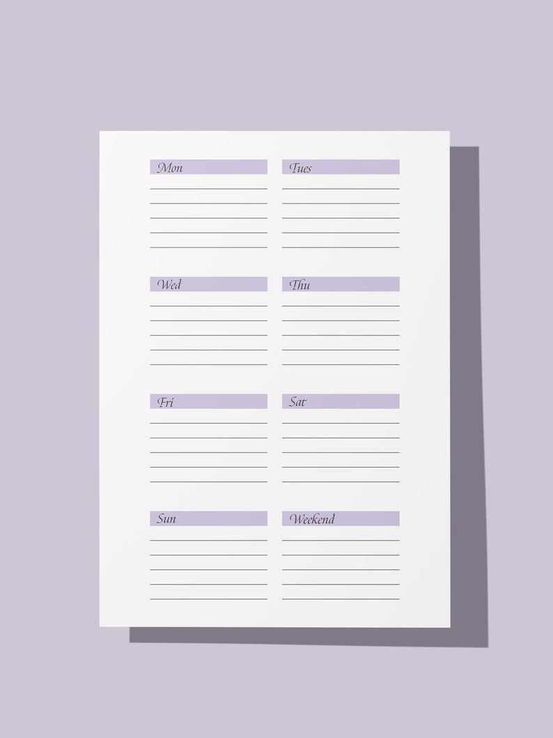 Printable Habit Tracker 5.5 X 8.5 - Etsy