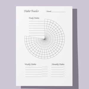 Printable Habit Tracker 5.5 X 8.5 - Etsy