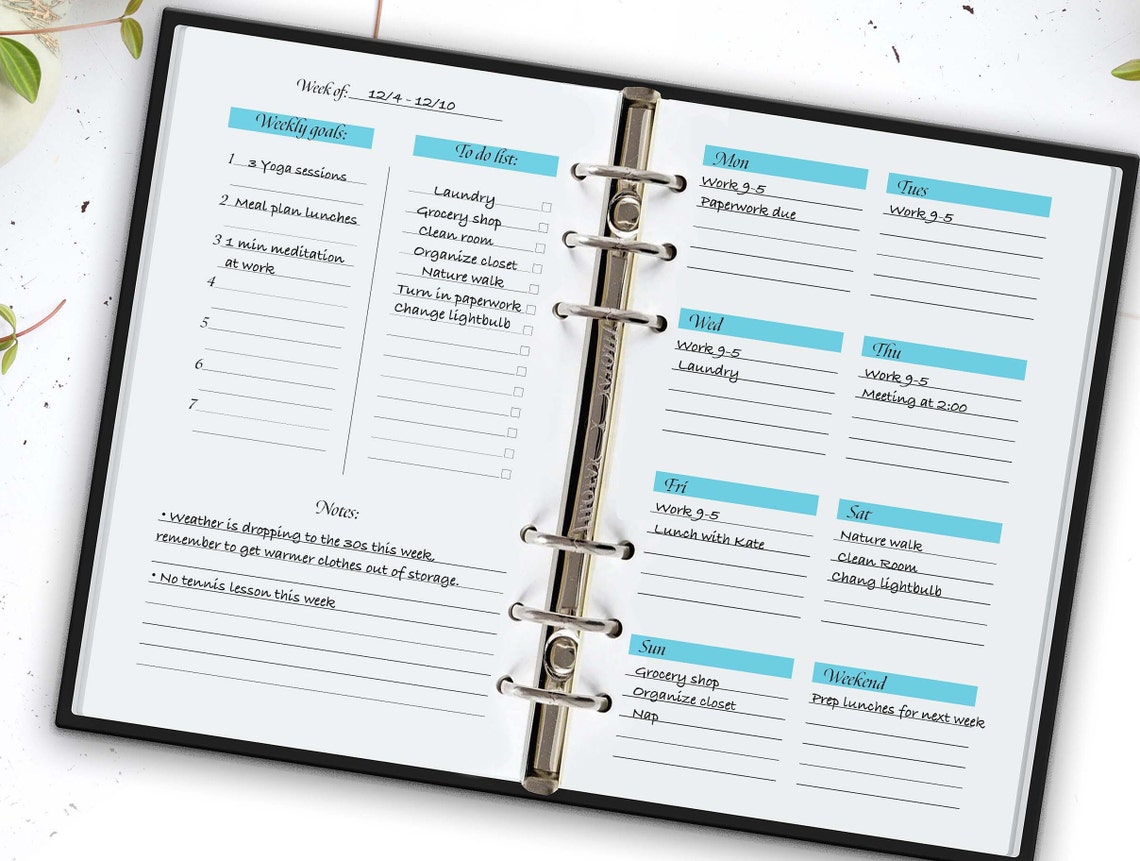 Printable Habit Tracker 5.5" X 8.5" - Etsy