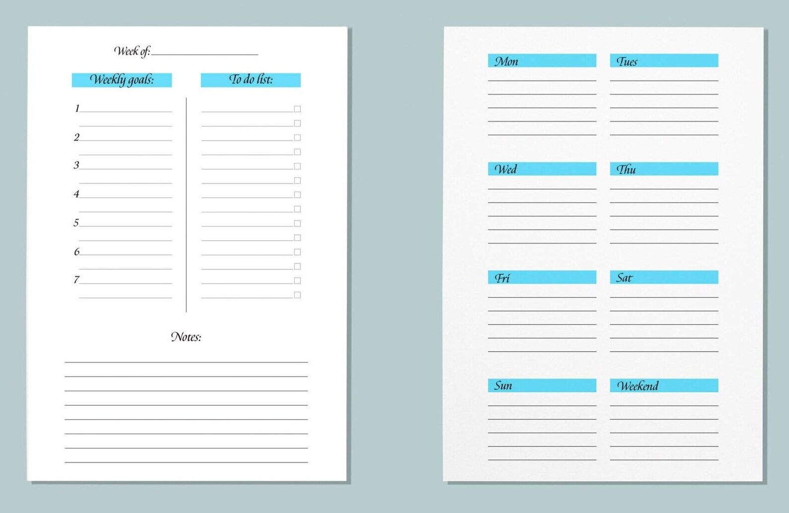 Printable Habit Tracker 5.5" X 8.5" - Etsy