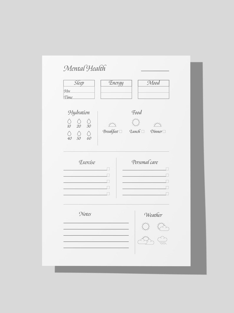 Printable Habit Tracker 5.5 X 8.5 - Etsy