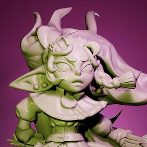 Gren, Goblin Archer | 32 mm or 75 mm Resin Miniature | Twin Goddess Miniatures