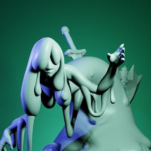 Gelato, Lvl. 1 Slime | 32 mm Resin Miniature | Twin Goddess Miniatures