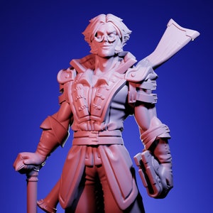 Van Richter, Monster Slayer | 32 mm or 75 mm Resin Miniature | Twin Goddess Miniatures