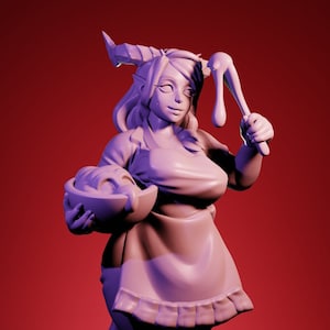Stacy&#39;s Mom, Succubus Patissier | 32 mm Resin Miniature | Twin Goddess Miniatures