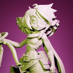 Maia, Goblin Ranger | 32 mm or 75 mm Resin Miniature | Twin Goddess Miniatures