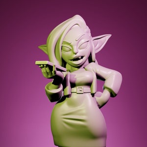 Trixli, Goblin Businesswoman | 32 mm Resin Miniature | Twin Goddess Miniatures