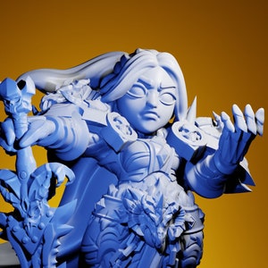 Runa, Gnome Oathbreaker Paladin | 32 mm Resin Miniature | Twin Goddess Miniatures