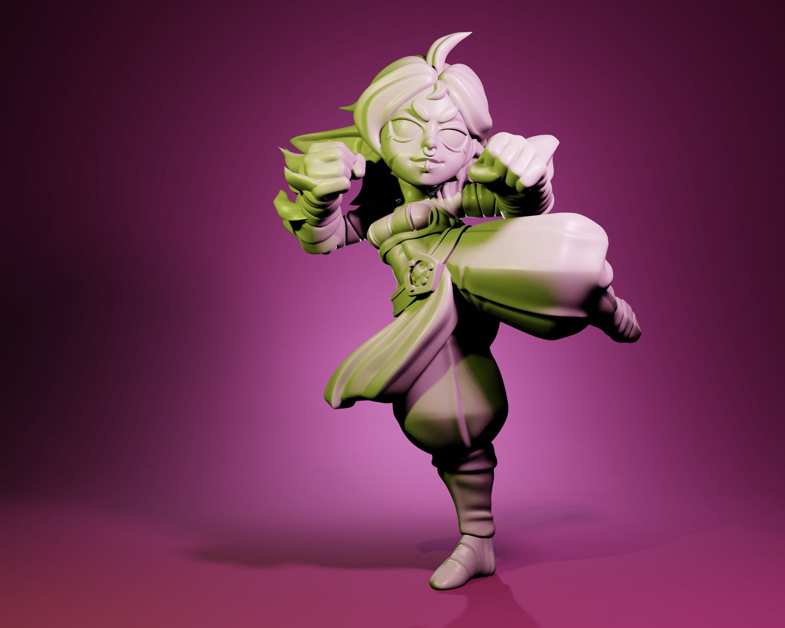 Mogu, Goblin Monk | 32 mm Resin Miniature | Twin Goddess Miniatures