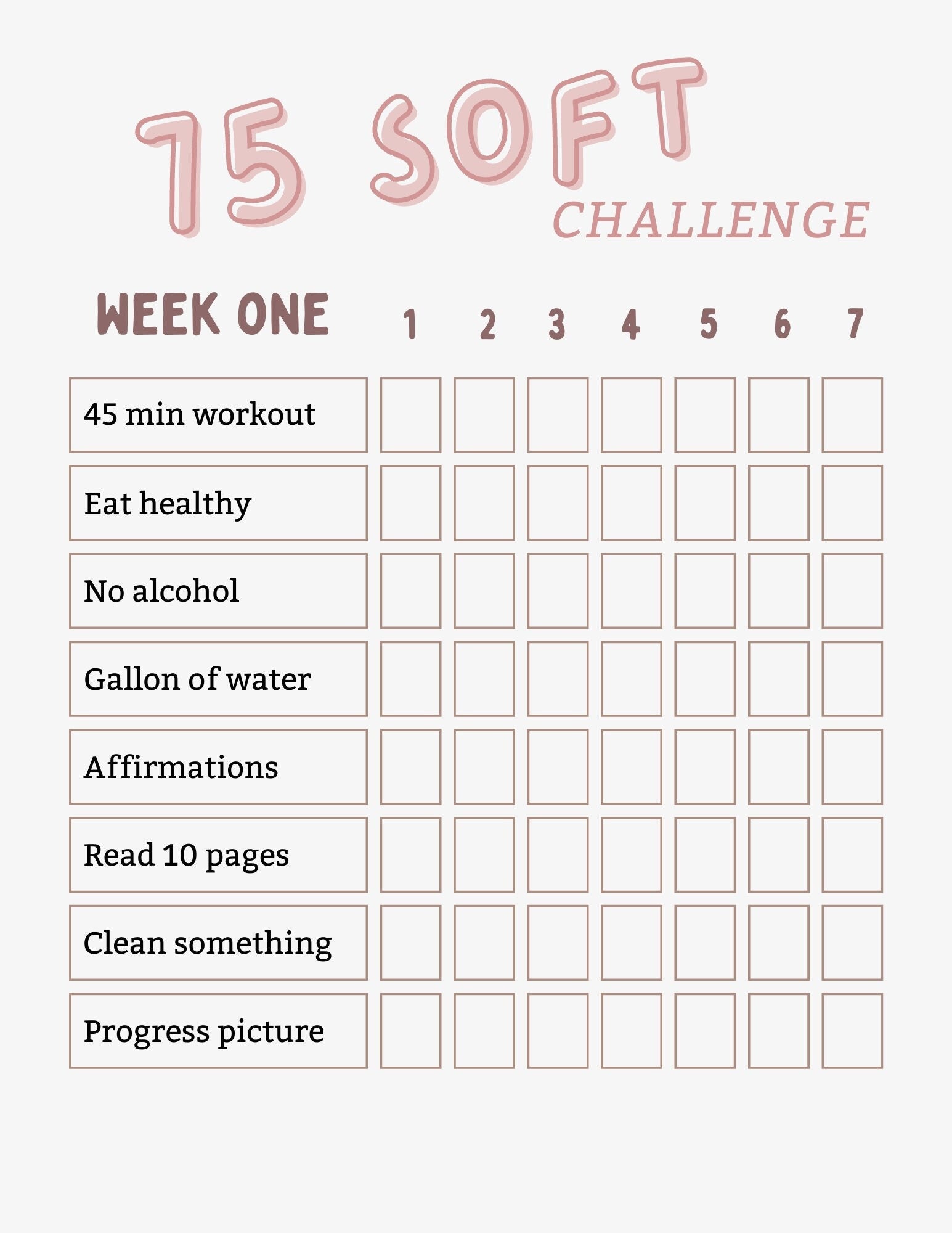 75 Soft Challenge Checklist Daily Habit Tracker Digital Schedule Etsy 75 Soft Challenge Checklist Daily Habit Tracker Digital Schedule Etsy