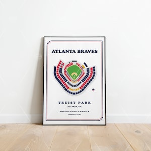Bravos de Atlanta, mapa del estadio Truist Park, descargar e imprimir