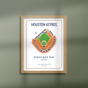 Houston Astros, Minute Maid Park, Stadium Seating Map, Download & Print