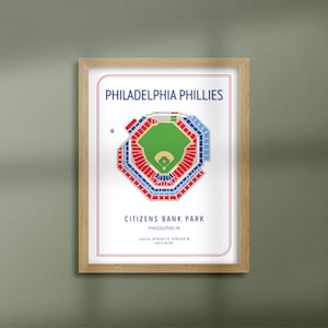 Philadelphia Phillies, Citizens Bank Park, Stadium Seating Map, Download & Print