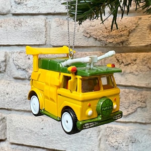 Turtles Hot Wheels Die Cast Car Hanging Ornament