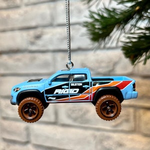 Toyota Tacoma Hot Wheels Die Cast Car Hanging Ornament