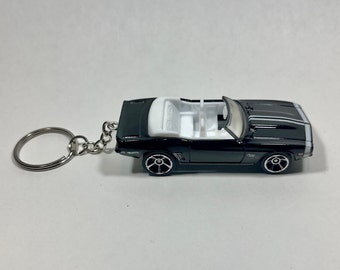 Black '69 Camaro SS Hot Wheels Die Cast Car Key Chain