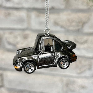 Tooned Porsche 911 Turbo 3.6 Hot Wheels Die Cast Car Hanging Ornament