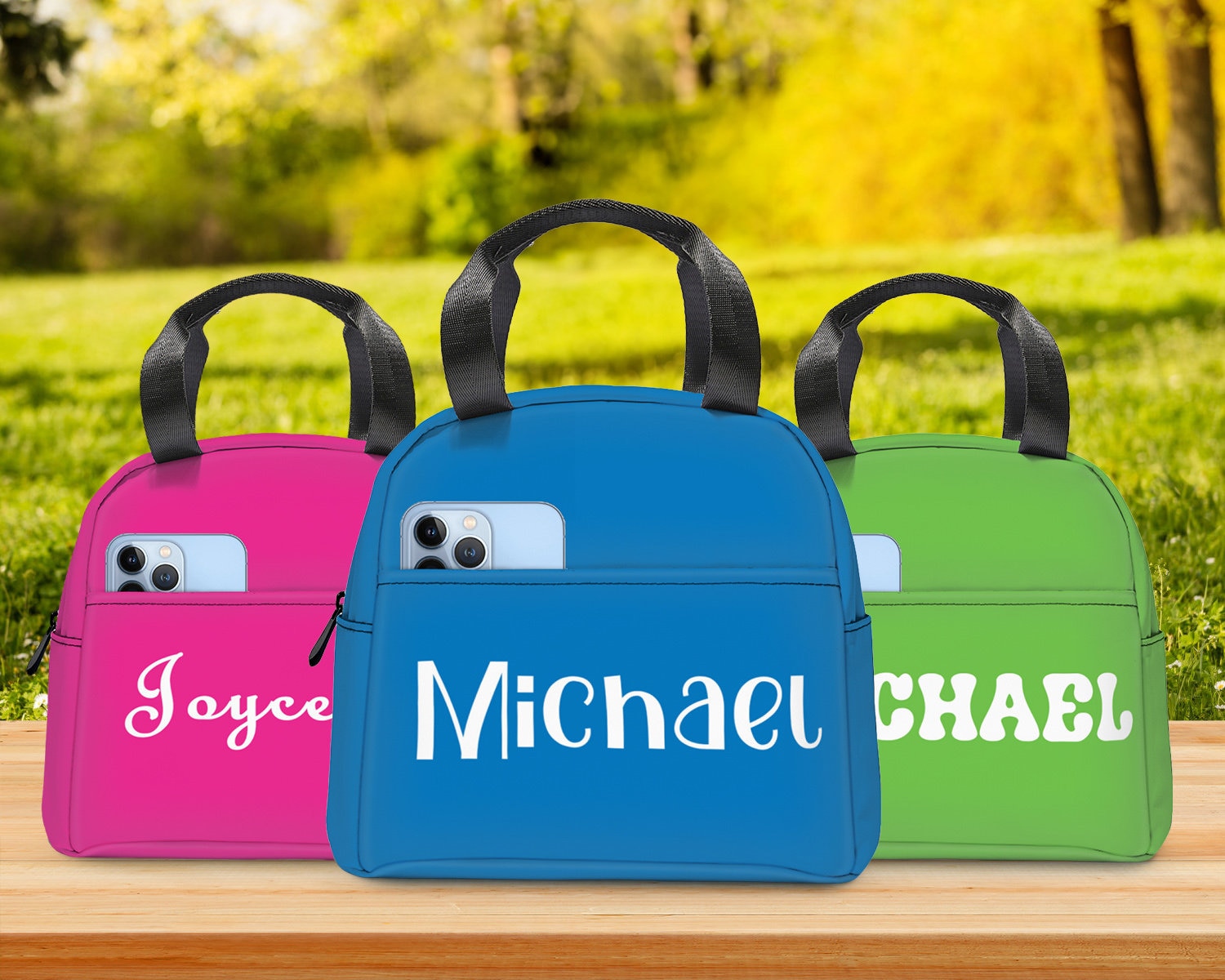 Personalized All Over Print Construction Lunch Box – Preppy