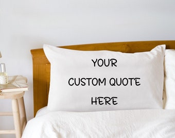 Custom Cuote Pillow Cover Personalized Text Throw Pillowcase Customized with Zipper Home Decor Personalized Picture Family Christmas Gifts