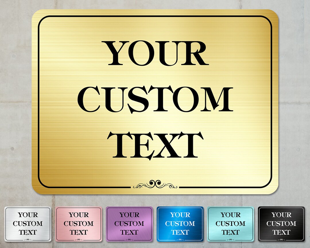 Custom Metal Sign Outdoor, Personalized Sign Weatherproof With Text