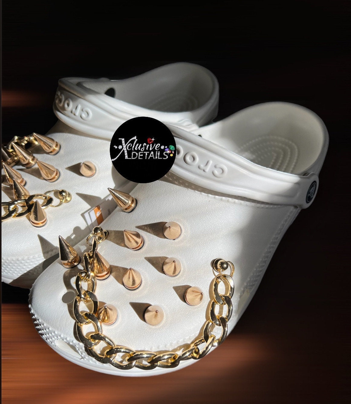 Shoe Charms for Rubber Clogs - Studs - Spikes, Metal, Metallic, Silver  Color, Unique, Spike, Spiky, Stud, Studded, teens, adults, teenager