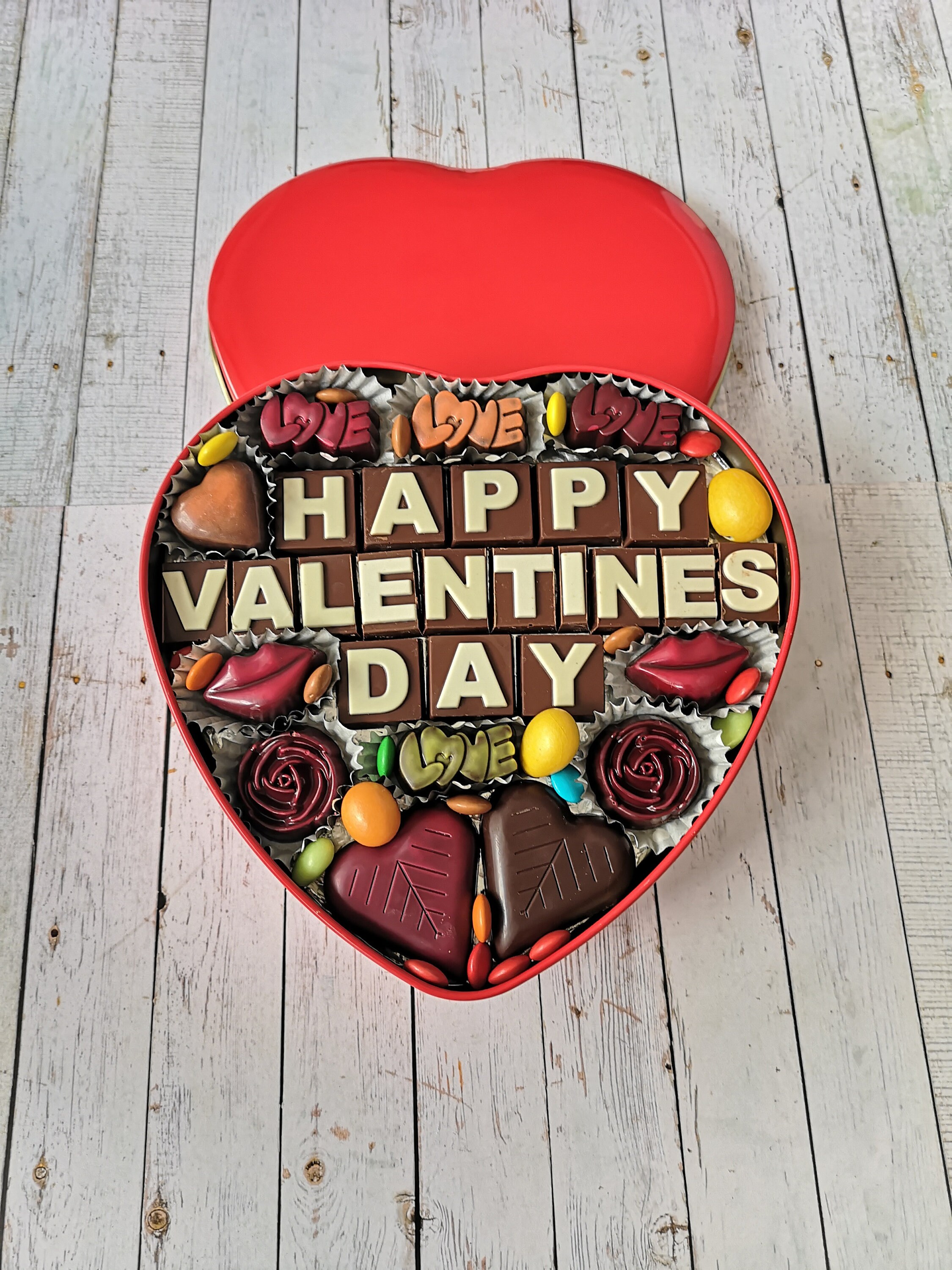 thumbnail image 2 of Valentine’s Day Candy Gift Box – 50 Count Variety Pack With Chocolates, Gummies & Hershey Kisses! 2 of 5