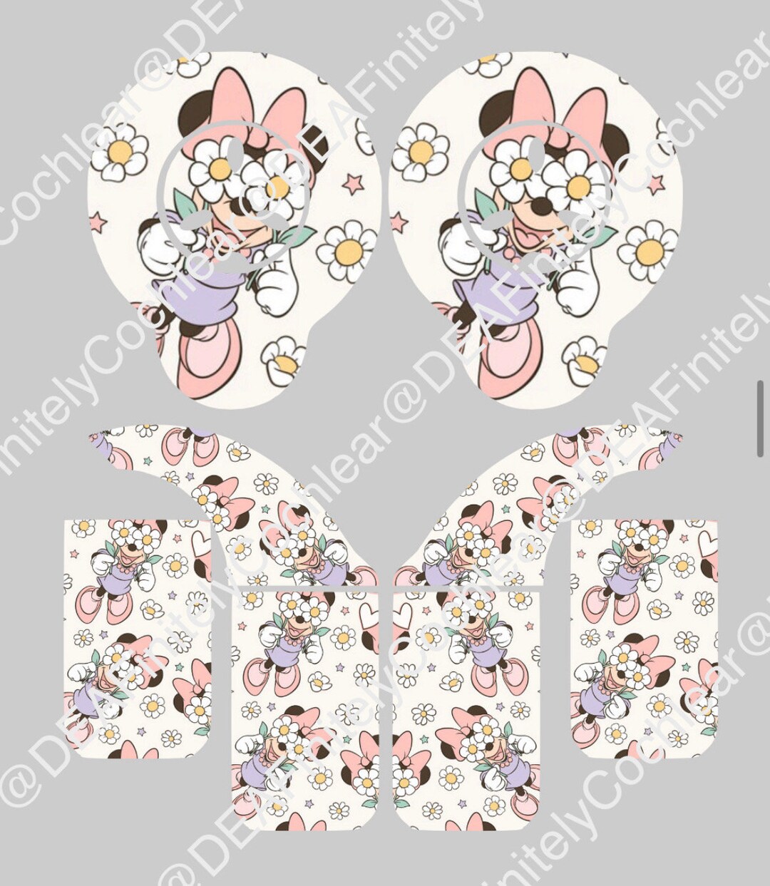 Floral Cochlear Implant Stickers | Med-el Sonnet, N7 - Etsy