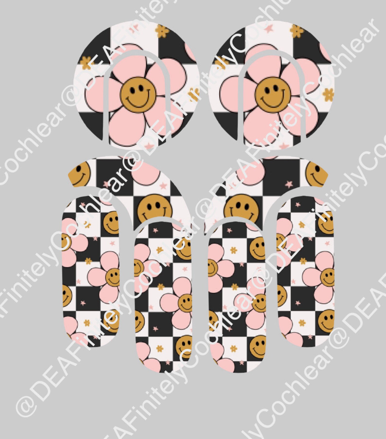 Smiley Flower Cochlear Implant Skins | Med-el Sonnet, N6, N7 - Etsy