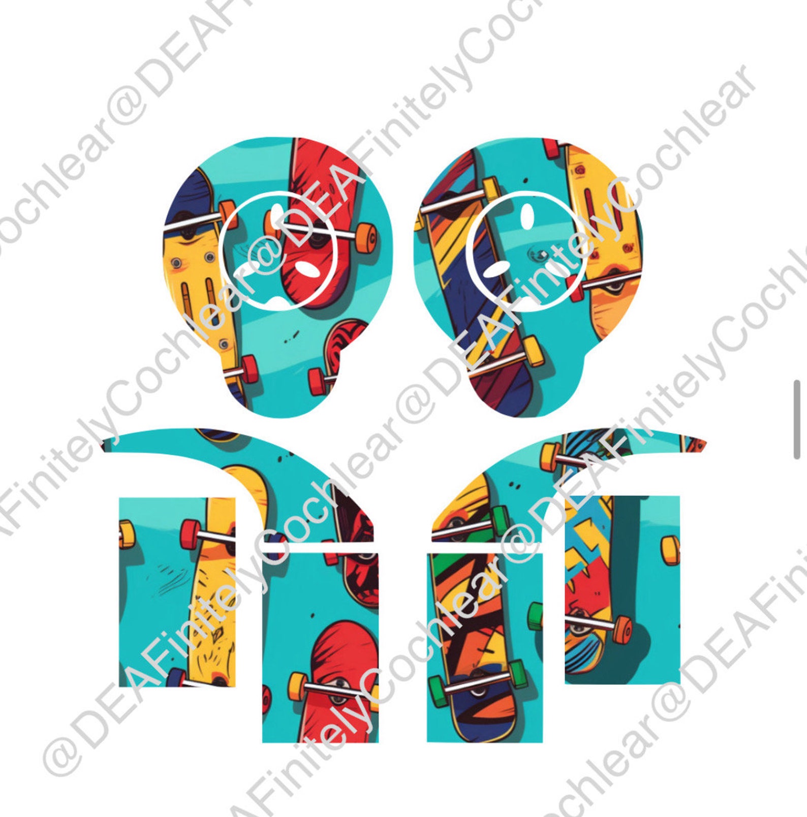 Cochlear Implant Skins Cochlear Implant Stickers - Etsy Canada