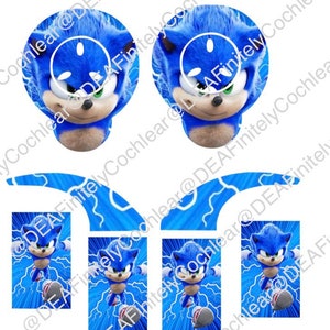 May include: A set of five stickers featuring the blue hedgehog character Sonic the Hedgehog from the movie Sonic the Hedgehog 2. The stickers are in various poses, including Sonic running, Sonic with a serious expression, and Sonic with a surprised expression. The stickers are perfect for adding a touch of Sonic to your laptop, water bottle, or phone.