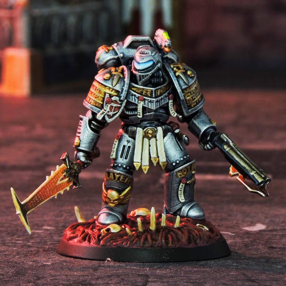 Warhammer 40k Heresy Chaos Space Marine WORLD EATERS MARK VI HEAD DESPOILER Bits - Foto 6