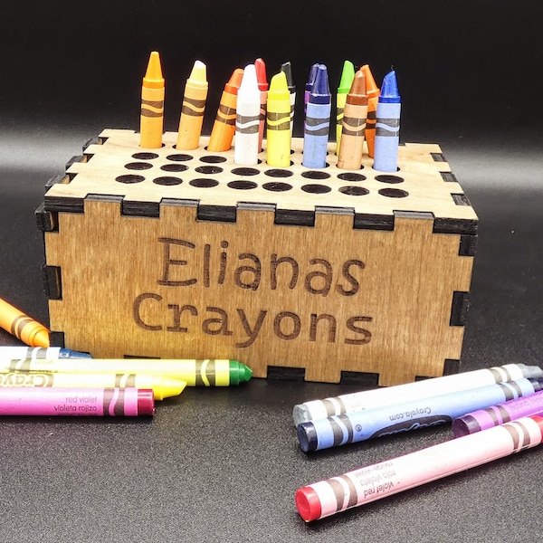 Personalized Crayon Box Etsy
